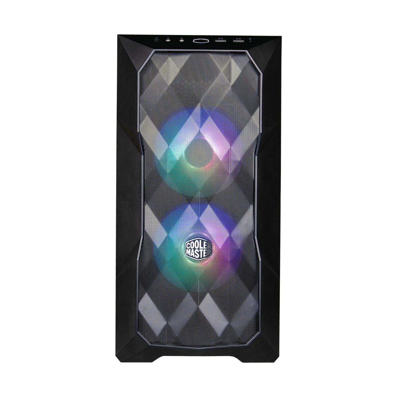 Cooler Master MasterBox TD300 Mesh Mini Tower Nero - Case PC con Pannello Frontale Mesh, Ventole ARGB e Vetro Temperato