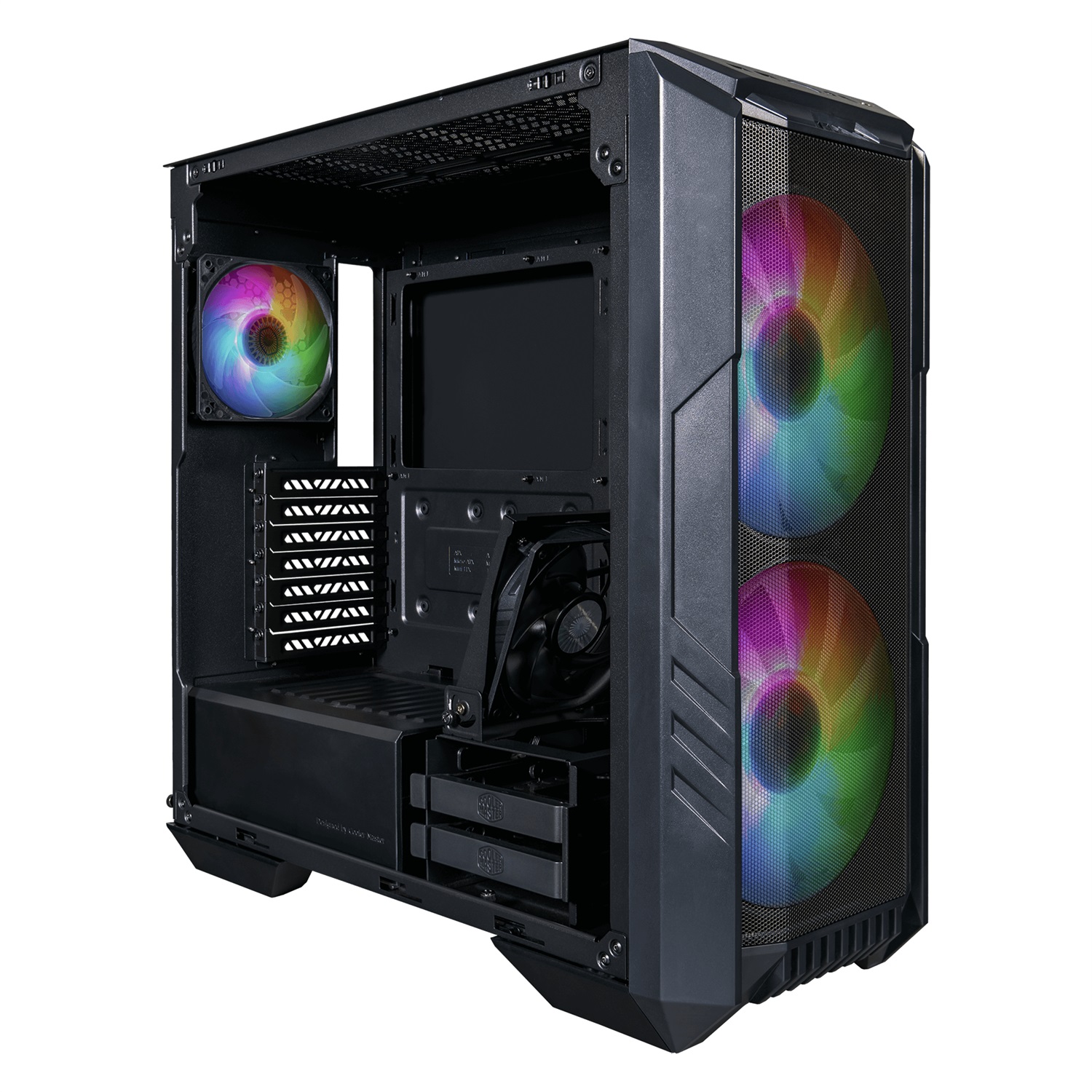 Cooler Master HAF 500 Midi Tower Nero - Case PC con 2 Ventole ARGB 200mm, Pannello Laterale in Vetro Temperato, Compatibile con ATX/EATX/ITX