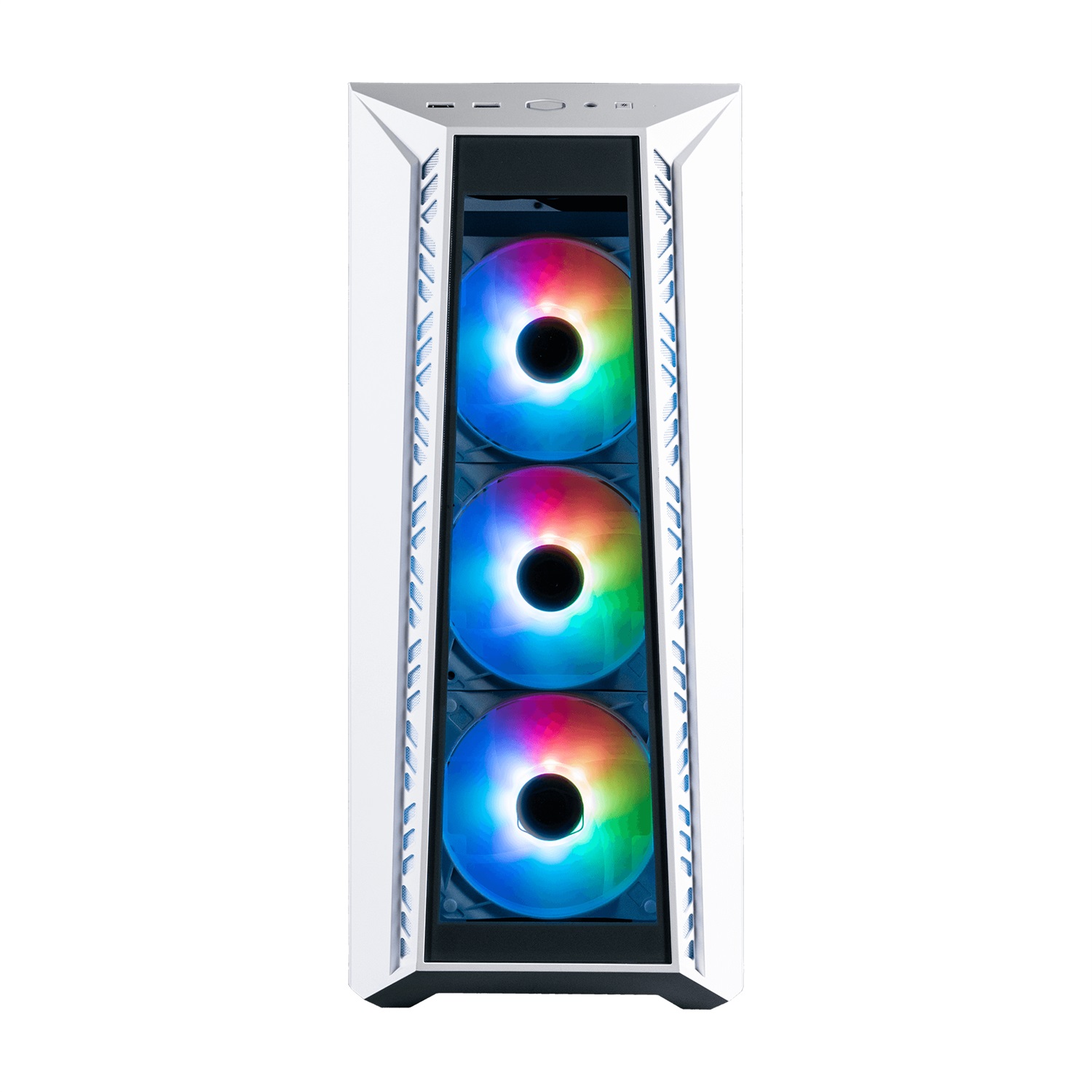 Cooler Master MasterBox 520 Case PC ATX Mid-Tower con 4 Ventole e Pannello Vetro Temperato - Bianco