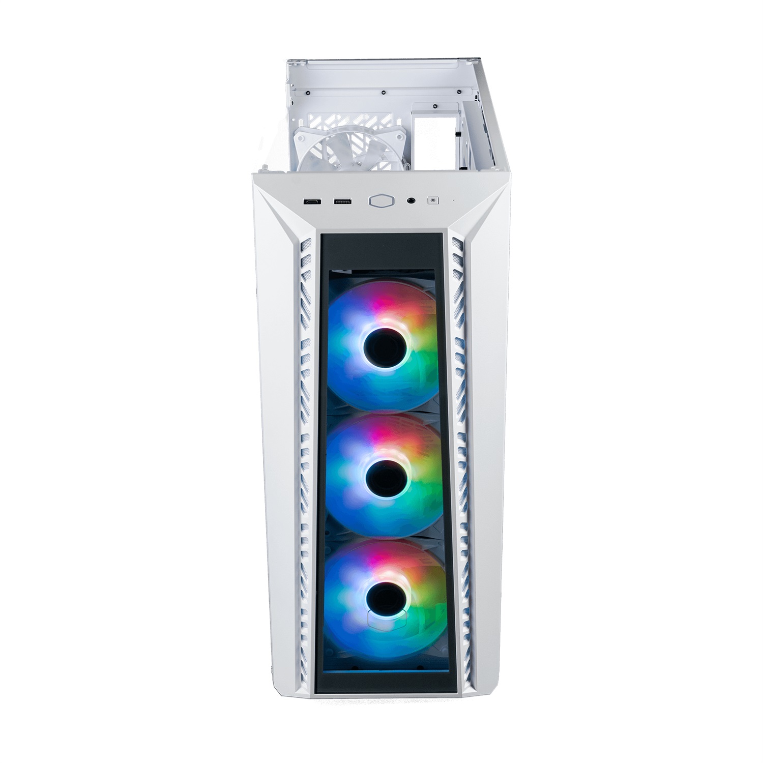 Cooler Master MasterBox 520 Case PC ATX Mid-Tower con 4 Ventole e Pannello Vetro Temperato - Bianco