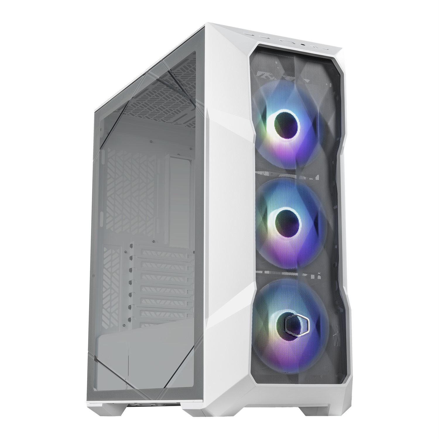 Cooler Master MasterBox TD500 Mesh V2 - Case Mid Tower E-ATX Bianco con 3 Ventole ARGB 120mm e Pannello in Vetro Temperato