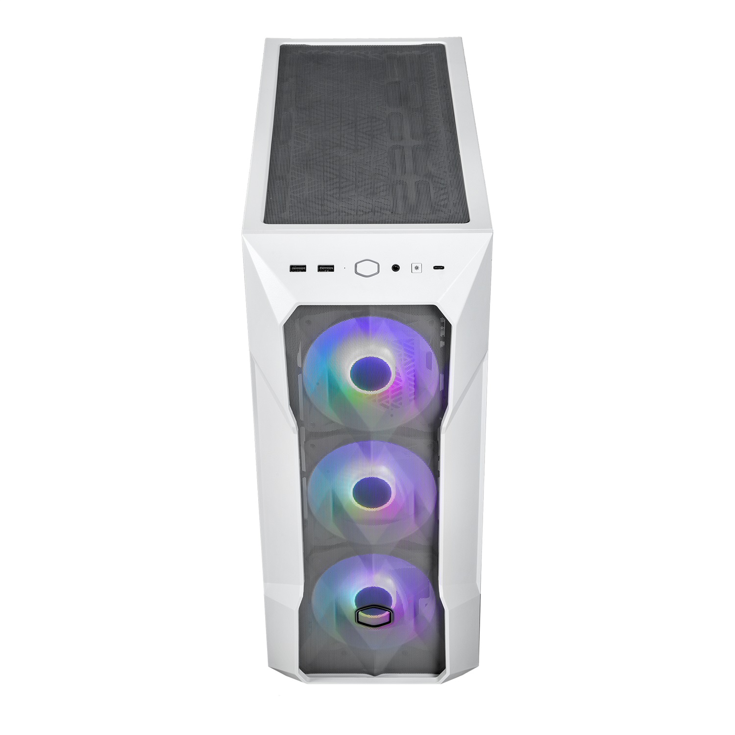 Cooler Master MasterBox TD500 Mesh V2 - Case Mid Tower E-ATX Bianco con 3 Ventole ARGB 120mm e Pannello in Vetro Temperato