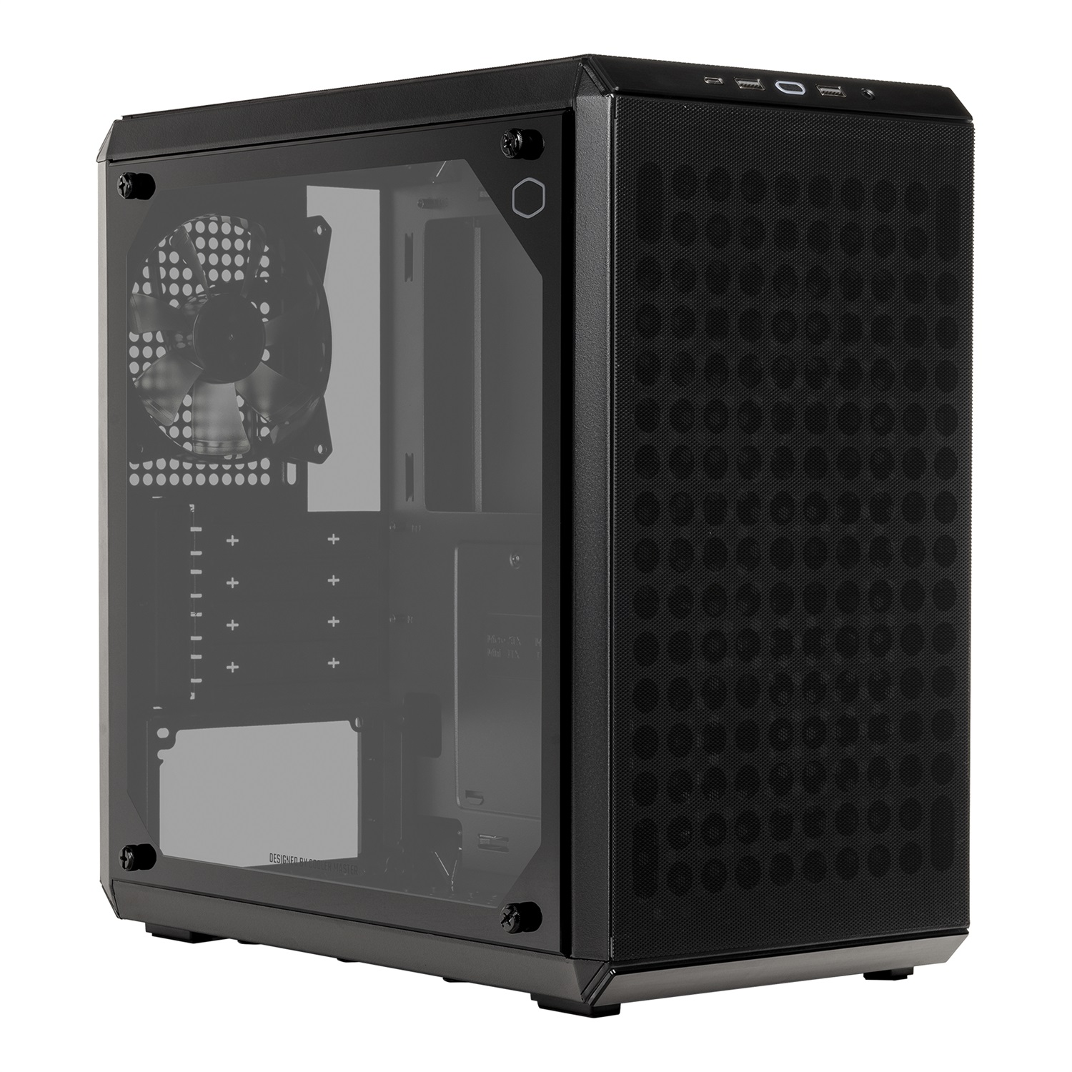 Cooler Master Q300L V2 Mini Tower Nero e Trasparente con Vetro Temperato, Compatibile micro ATX e Mini-ITX, USB 3.0 e Type-C