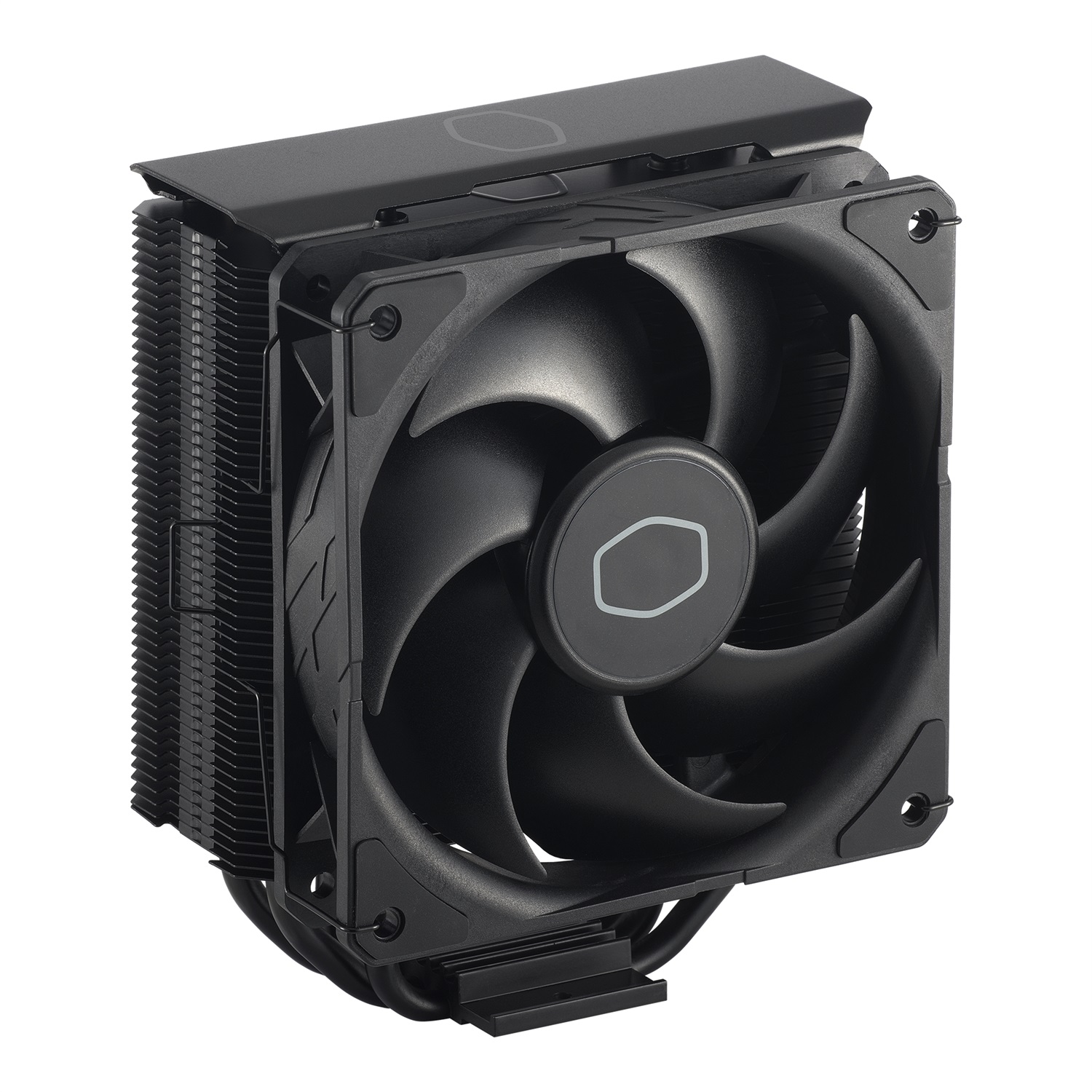 Cooler Master Hyper 212 Black Raffreddatore d'aria 12 cm con Ventola SickleFlow 120 Edge, 4 Tubi di Calore, Finitura in Alluminio Nero