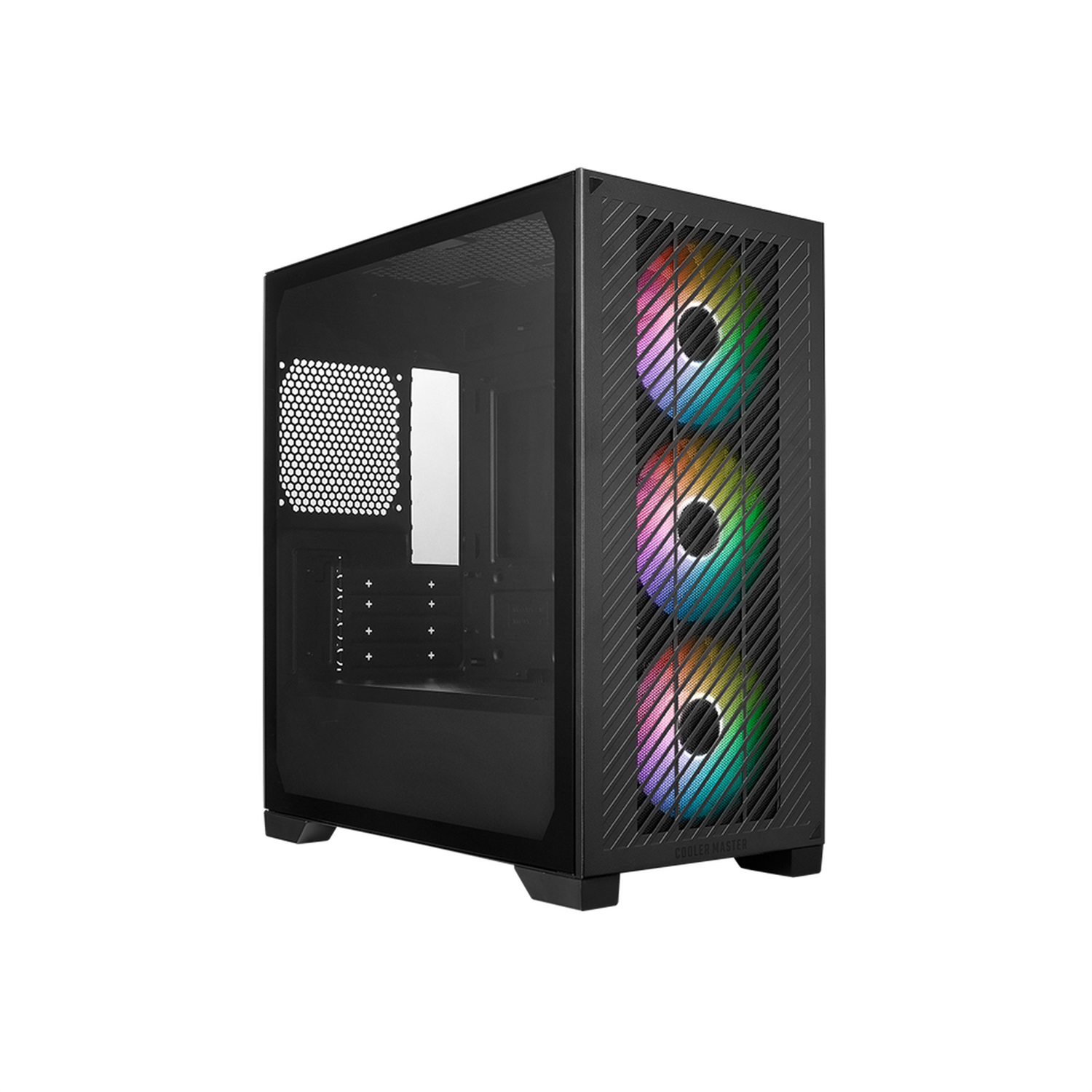 Cooler Master Elite 301 Mini Tower Nero - Micro-ATX/ITX, 3 Ventole ARGB 120mm, Supporto Radiatore Fino a 280mm, USB 3.2 Gen1 Type-C