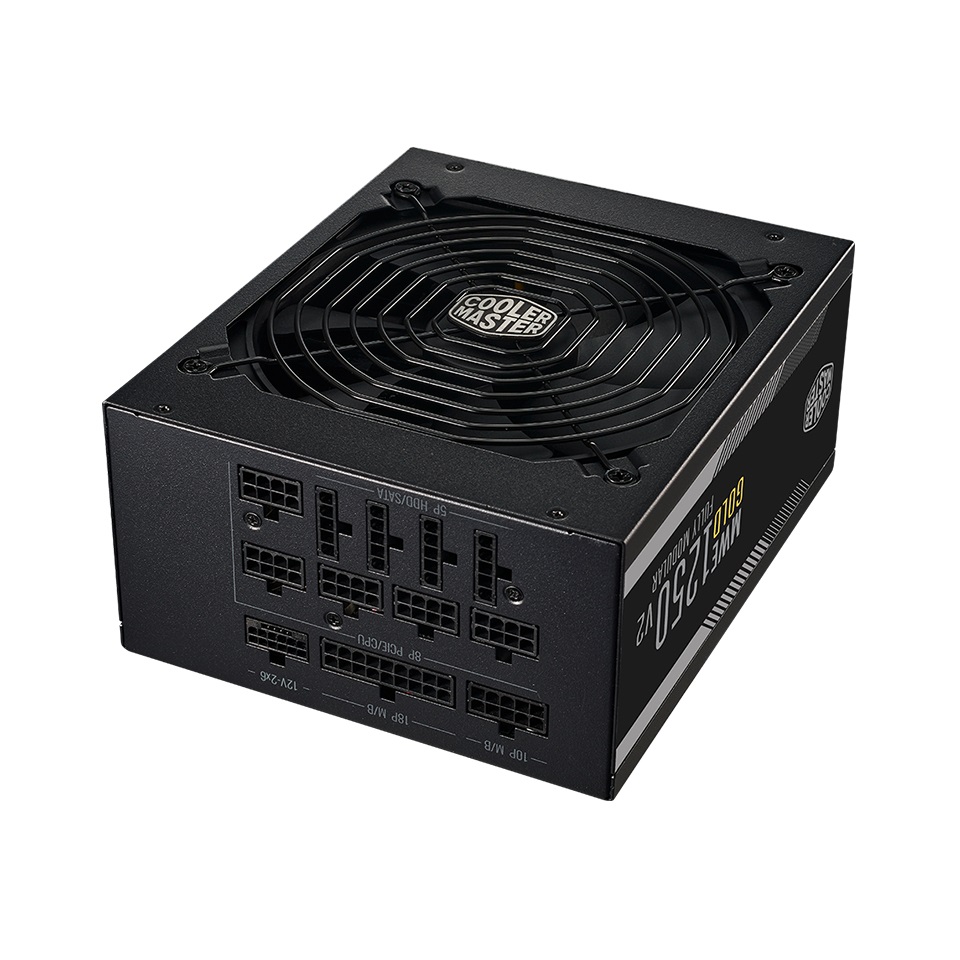 Cooler Master MWE Gold 1250 V2 Alimentatore PC 1250W 80 PLUS Gold Full Modulare ATX 3.1 con Ventola FDB 140mm e Garanzia di 10 Anni