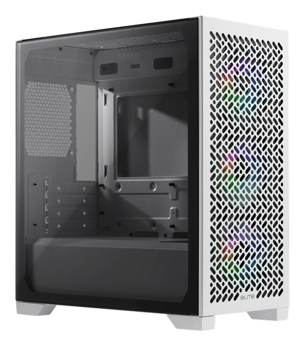 Cooler Master Elite 302 Mini Tower Bianco - Case Micro ATX/ITX con 3 Ventole ARGB e USB-C