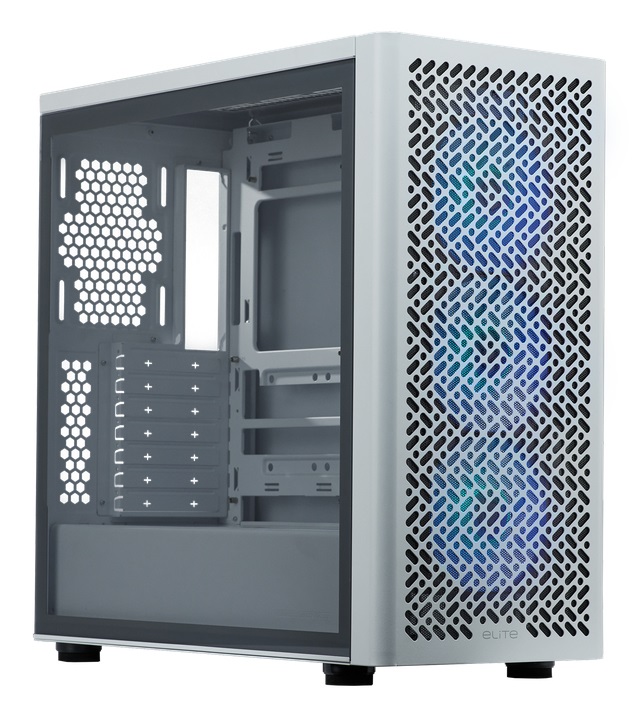 Cooler Master Elite 502 Case Midi Tower ATX Bianco in Acciaio