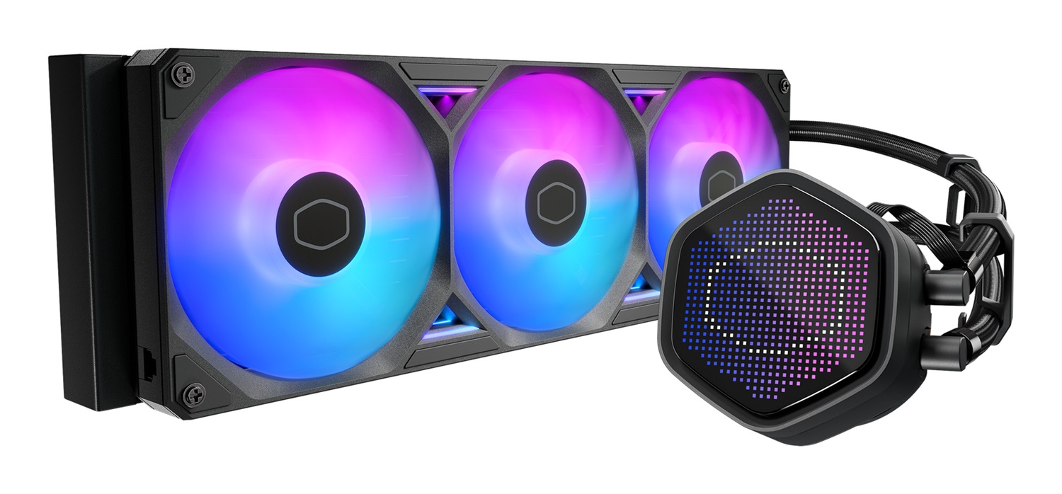Cooler Master MasterLiquid 360 Atmos II - Dissipatore CPU a liquido 360mm con ventilatori da 12 cm e LED Pixel