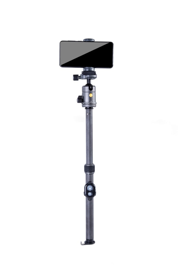 Vanguard VEO 3 GO 235CB - Treppiede da viaggio in fibra di carbonio con testa a sfera, compatibile con smartphone e fotocamere, peso 1 kg, carico massimo 4 kg
