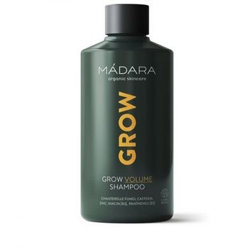 MÁDARA Grow Volume Shampoo 250 ml - Shampoo per Donna con Caffeina e Zinco, Riattiva e Volumizza i Capelli, Certificato Ecocert
