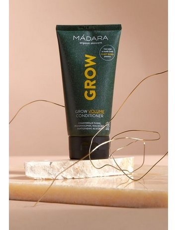MÁDARA Grow Volume Conditioner - Balsamo per Capelli Donna 175 ml, Formula Naturale, Doma Crespo e Previene Doppie Punte