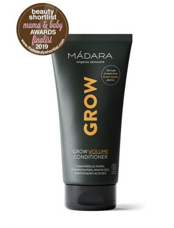 MÁDARA Grow Volume Conditioner - Balsamo per Capelli Donna 175 ml, Formula Naturale, Doma Crespo e Previene Doppie Punte
