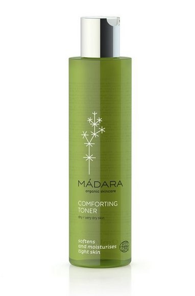 MÁDARA Comforting Toner 200 ml - Tonico per il viso lenitivo e idratante per donne, con Acido Ialuronico e ingredienti naturali