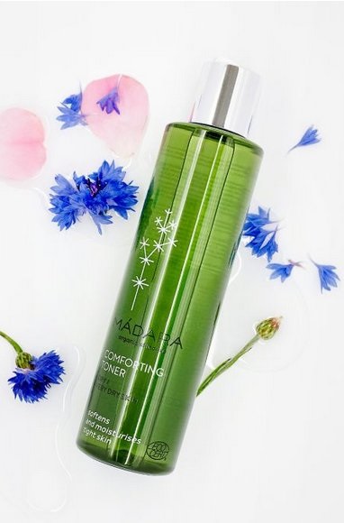 MÁDARA Comforting Toner 200 ml - Tonico per il viso lenitivo e idratante per donne, con Acido Ialuronico e ingredienti naturali