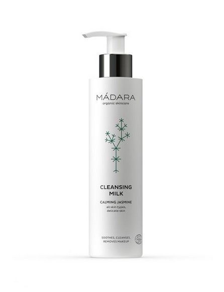 Mádara Cleansing Milk Latte Detergente 200 ml - Struccante Viso per Donna, Rimuove Trucco e Sporco, Profumazione Delicata