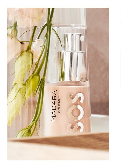 MÁDARA SOS Hydra Repair Intensive Serum 30 ml - Siero Viso Idratante e Lenitivo per Pelli Secche e Stressate con Acido Ialuronico