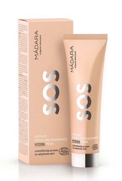 MÁDARA Maschera Idratante SOS Hydra Moisture Radiance 60 ml - Idratazione Istantanea e Luminosità