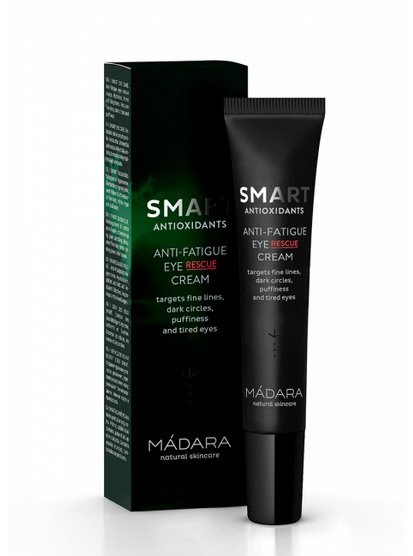 MÁDARA Crema Contorno Occhi SMART Anti-Fatica 15 ml - Idratante, Rassodante, Riduce Linee Sottili, Occhiaie & Gonfiori