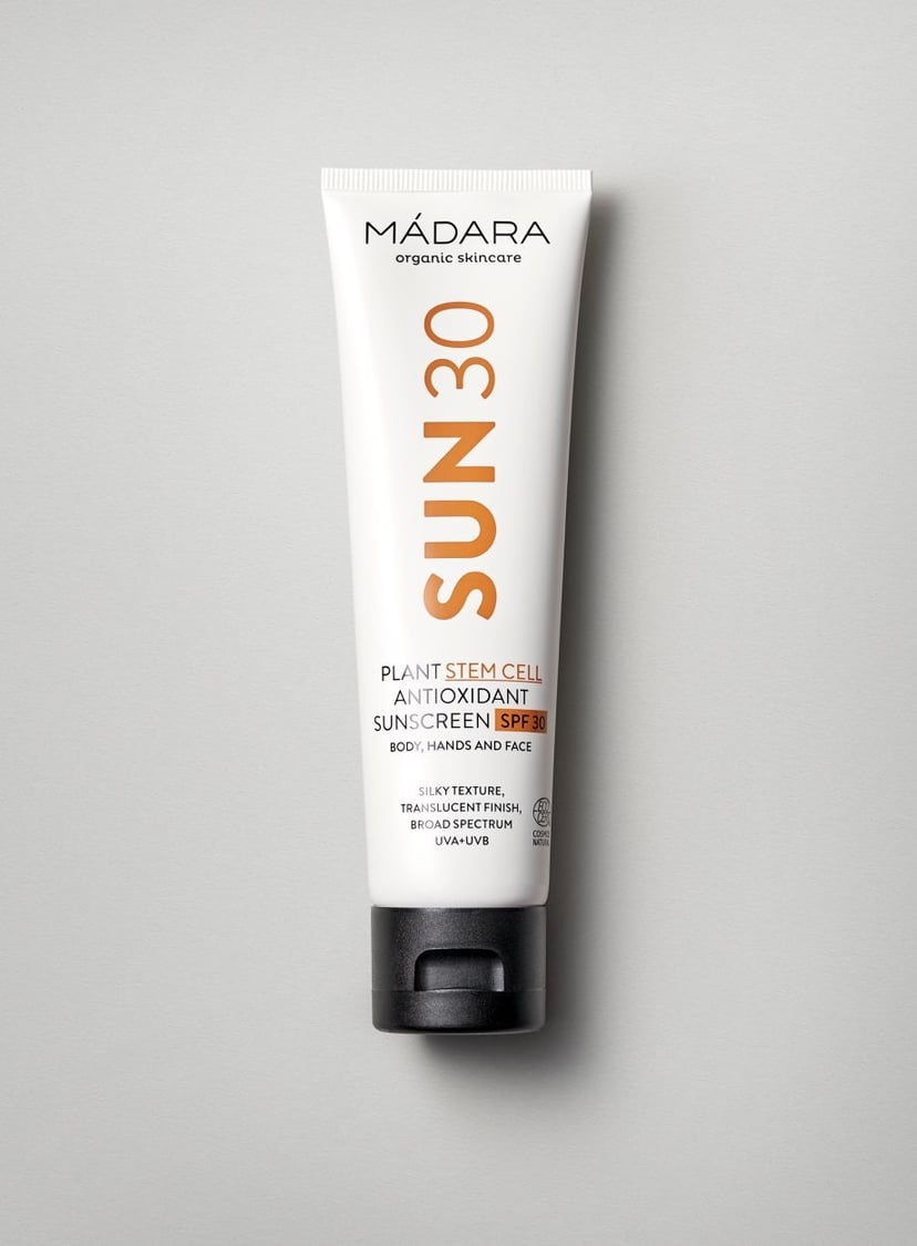 MÁDARA Crema Solare Antiossidante per il Corpo SPF30 - 100ml, Protezione UVA/UVB con Cellule Staminali Vegetali, Texture Setosa