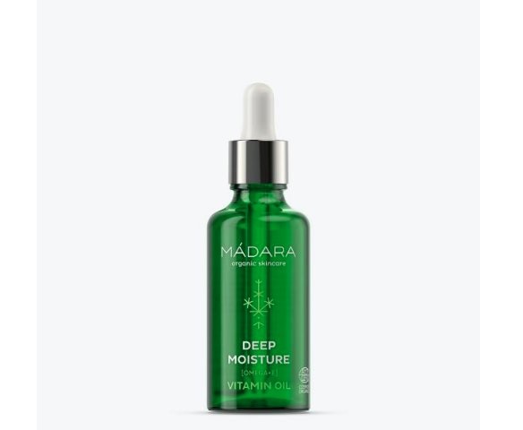 MÁDARA Deep Moisture Vitamin Oil - Olio per il viso idratante 50 ml con oli nutrienti e vitamine