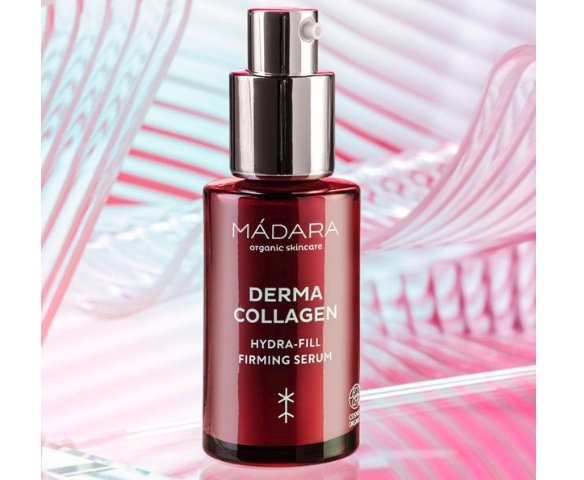 MÁDARA Derma Collagen Siero Viso Rassodante 30 ml - Idratante con Peptidi Naturali e Acido Ialuronico