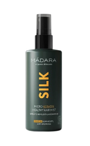 MÁDARA Silk Micro-Keratin Healthy Hair Mist 90 ml - Spray Nutriente e Riparatore per Capelli Fragili e Danneggiati