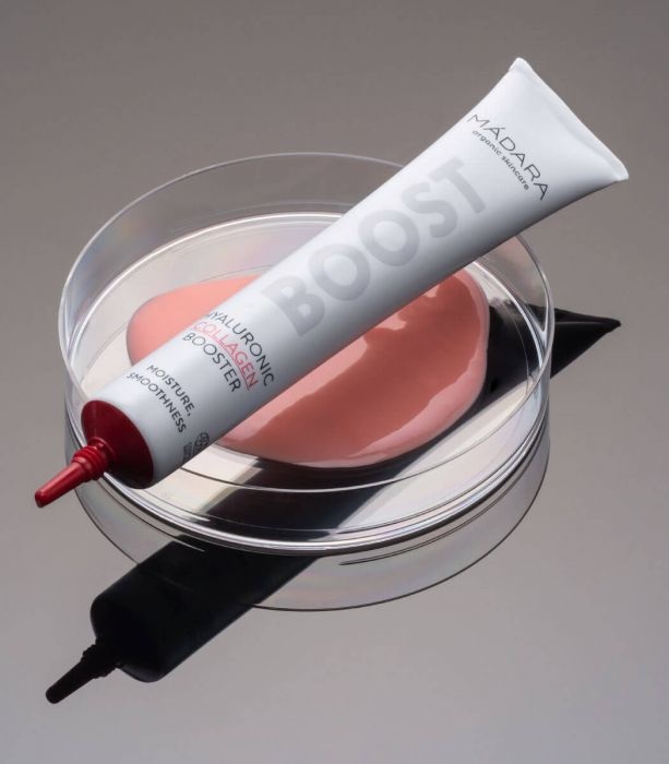 MÁDARA Hyaluronic Collagen Booster Siero Viso 25 ml - Idratante con Acido Ialuronico Naturale