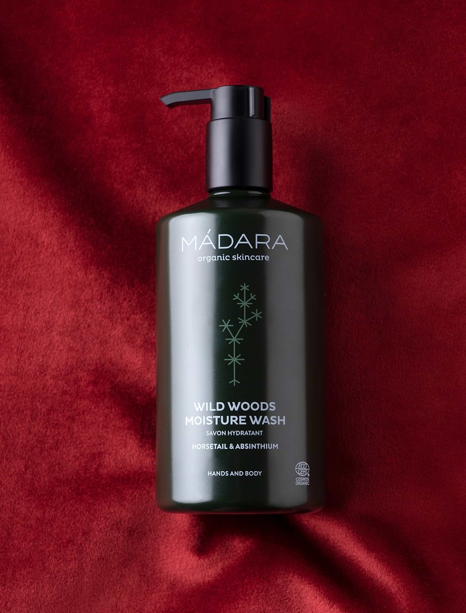 MÁDARA Wild Woods Gel Doccia Idratante 500 ml - Pulisce e Idrata con Ingredienti Biologici