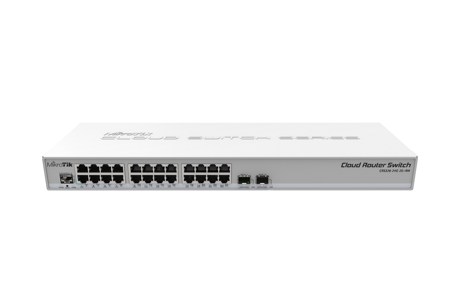 Mikrotik CRS326-24G-2S RM Switch di rete Gestito L2 con 24 porte Gigabit Ethernet e 2 porte SFP