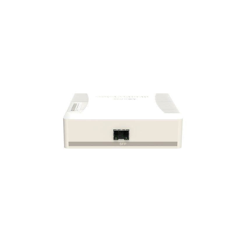 Mikrotik RB260GSP Switch Gestito con 5 Porte Gigabit Ethernet (10/100/1000) e 1 SFP, Supporto Power over Ethernet (PoE), Bianco