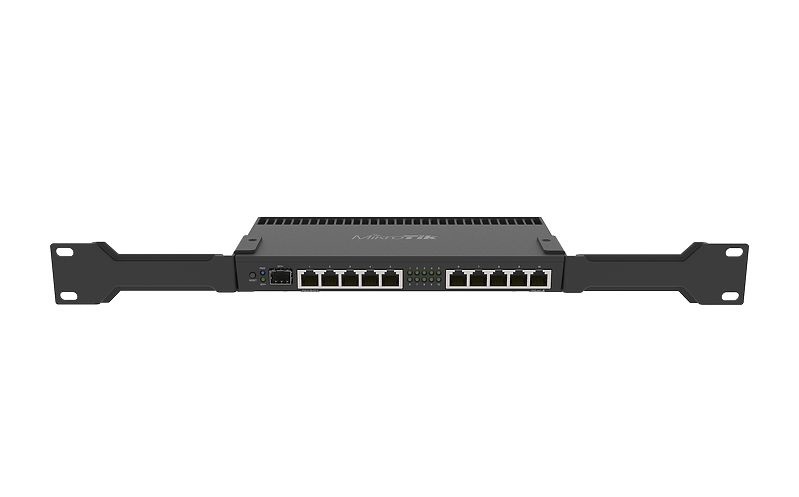 Mikrotik RB4011IGS RM Router Cablato Gigabit Ethernet Nero - 10 Porte Gigabit 1 SFP , Quad Core 1.4GHz