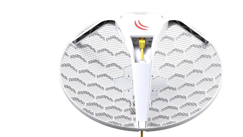 MikroTik RBLHG-5nD - Antenna 5GHz 24.5dBi per Esterni con PoE e RouterOS