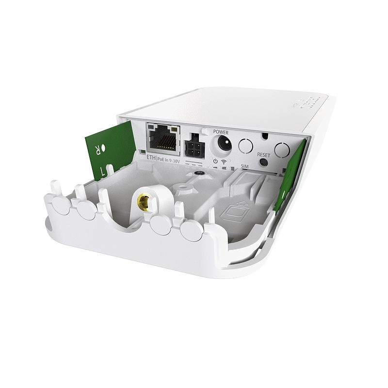 MikroTik wAP R - Punto di accesso LAN wireless 300 Mbit/s, Bianco, Power over Ethernet (PoE), 650MHz CPU, 64MB RAM, 1xLAN, 2.4GHz 802.11b/g/n