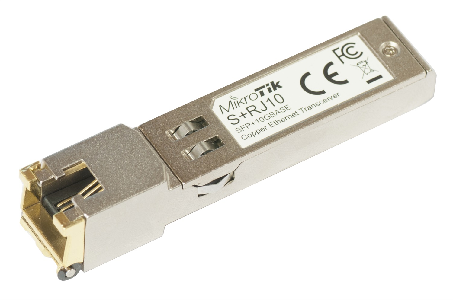 Mikrotik S RJ10 Modulo Ricetrasmettitore SFP 10Gb/s RJ45 - 200 m, Metallico, Garanzia 2 Anni