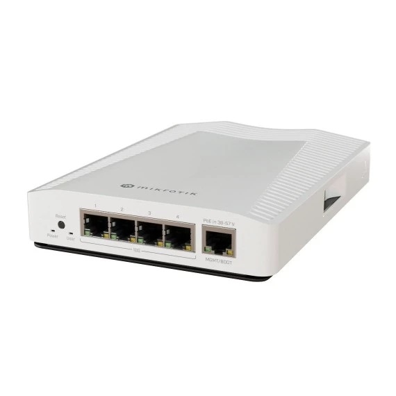 Mikrotik CRS304-4XG-IN Switch di rete Compact 10 Gigabit Ethernet con 4 porte 10G e supporto Power over Ethernet (PoE) - Bianco