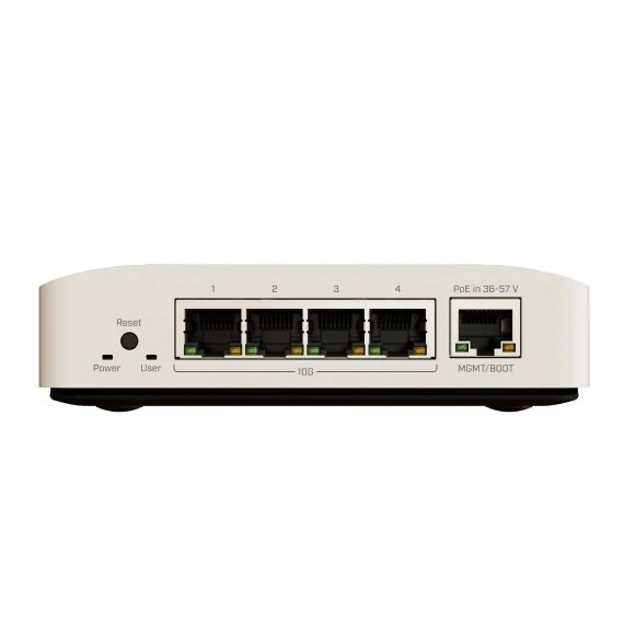 Mikrotik CRS304-4XG-IN Switch di rete Compact 10 Gigabit Ethernet con 4 porte 10G e supporto Power over Ethernet (PoE) - Bianco