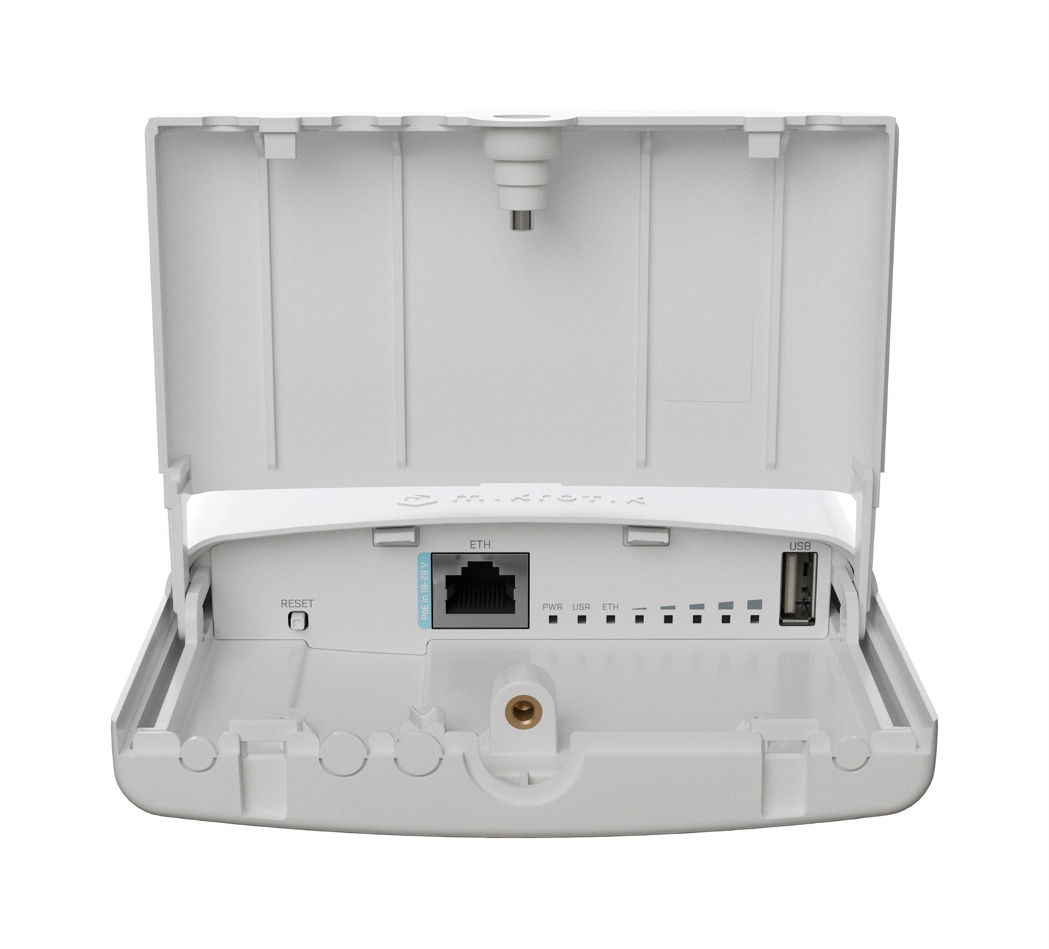 Mikrotik NetBox 5 ax Bianco - Power over Ethernet (PoE), dual-core ARM IPQ-5010 800 MHz, 256MB RAM, 1x Gigabit LAN, 802.11a/n/ac/ax