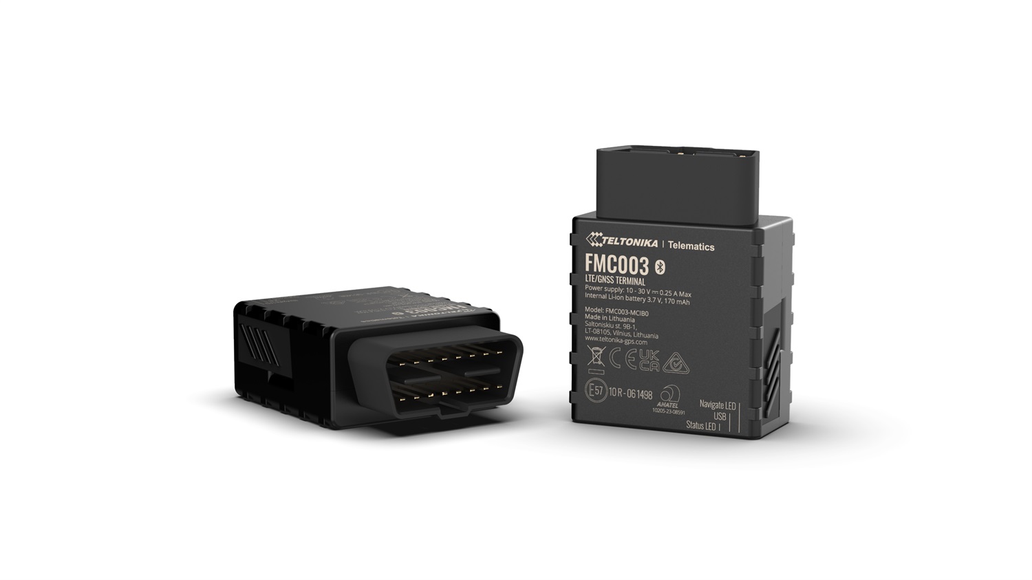 Teltonika FMC003-E Localizzatore GPS 4G LTE OBD-II per Veicoli con Monitoraggio e Allarmi