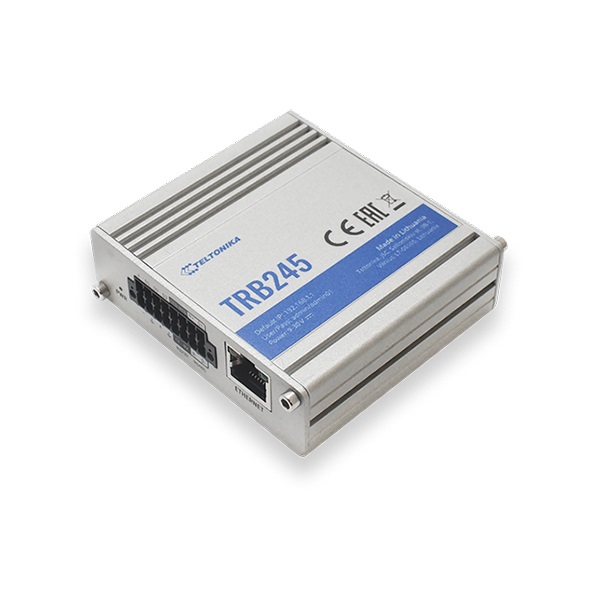 Teltonika TRB245 Gateway/Controller Industrial Rugged LTE 10/100 Mbit/s, Grigio, 150 Mpps, SNMP, TCP/UDP, IPv4/IPv6