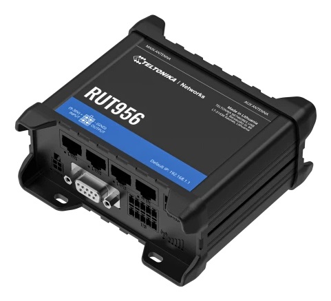 Teltonika RUT956 Router di rete cellulare Dual SIM 4G LTE Cat 4 con 3-Port-Switch e Porta USB