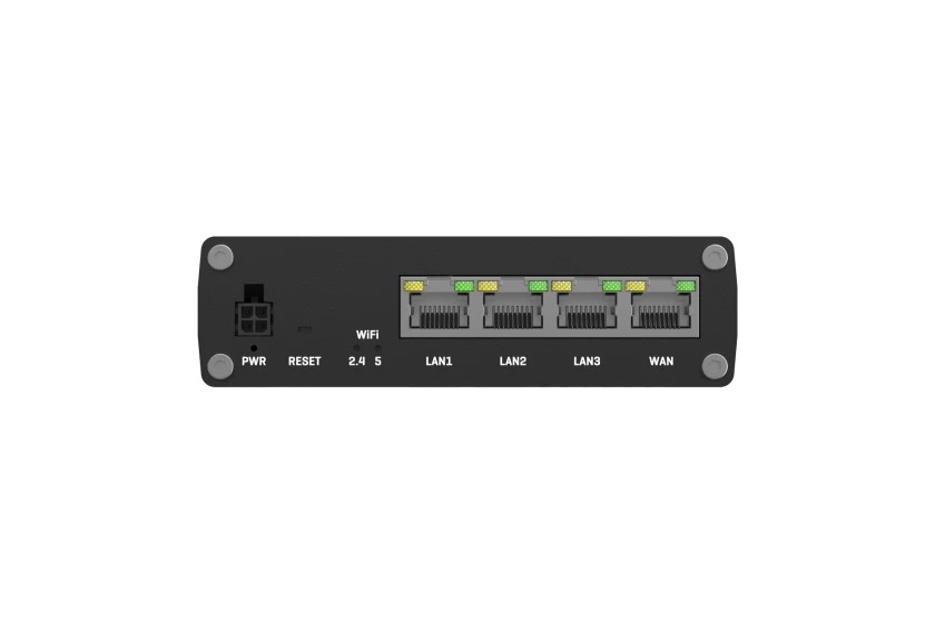 Teltonika RUTM10 Router Industriale Wi-Fi 5 (802.11ac) Dual-band (2.4 GHz/5 GHz) con 4 Porte Gigabit RJ45 - Nero