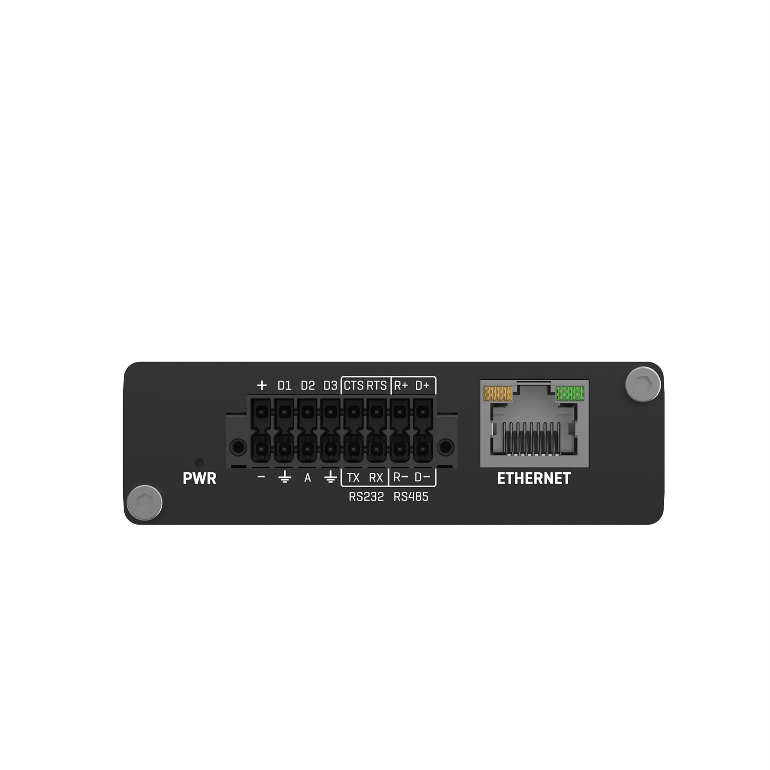 Teltonika Router Industriale TRB246 - Gateway IoT LTE Cat4, 1x RJ45 100Mb/s, IP30, GNSS Incorporato, Montaggio su Guida DIN/Parete, Nero, Alluminio