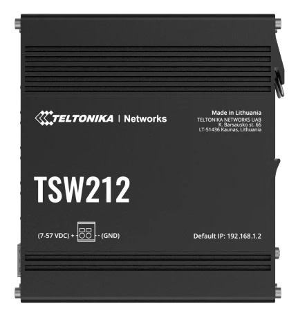 Teltonika TSW212 Switch Gestito L2 8 Porte Gigabit Ethernet (10/100/1000) con 2 SFP Ports - Nero