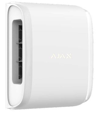 Ajax DualCurtain Outdoor Rilevatore di Movimento Wireless a Tenda Bidirezionale Bianco con Sensori PIR e Protezione IP54