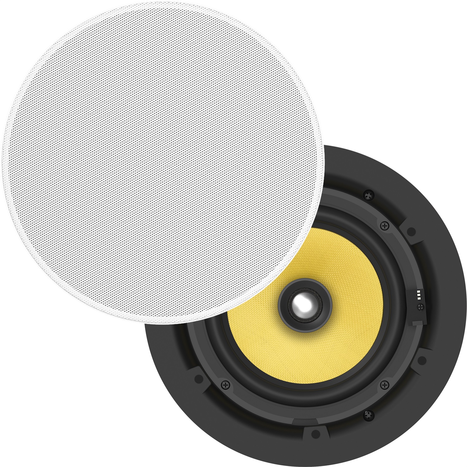 Vision CS-1900P Altoparlante Auto Rotondo 2-vie 70W 8Ω 89dB - 2 Pezzi