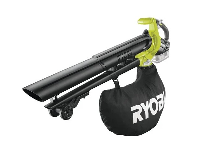 Ryobi OBV18 Soffiatore Aspiratore Trituratore a Batteria 18V - Motore Brushless, Senza Batteria e Caricabatterie