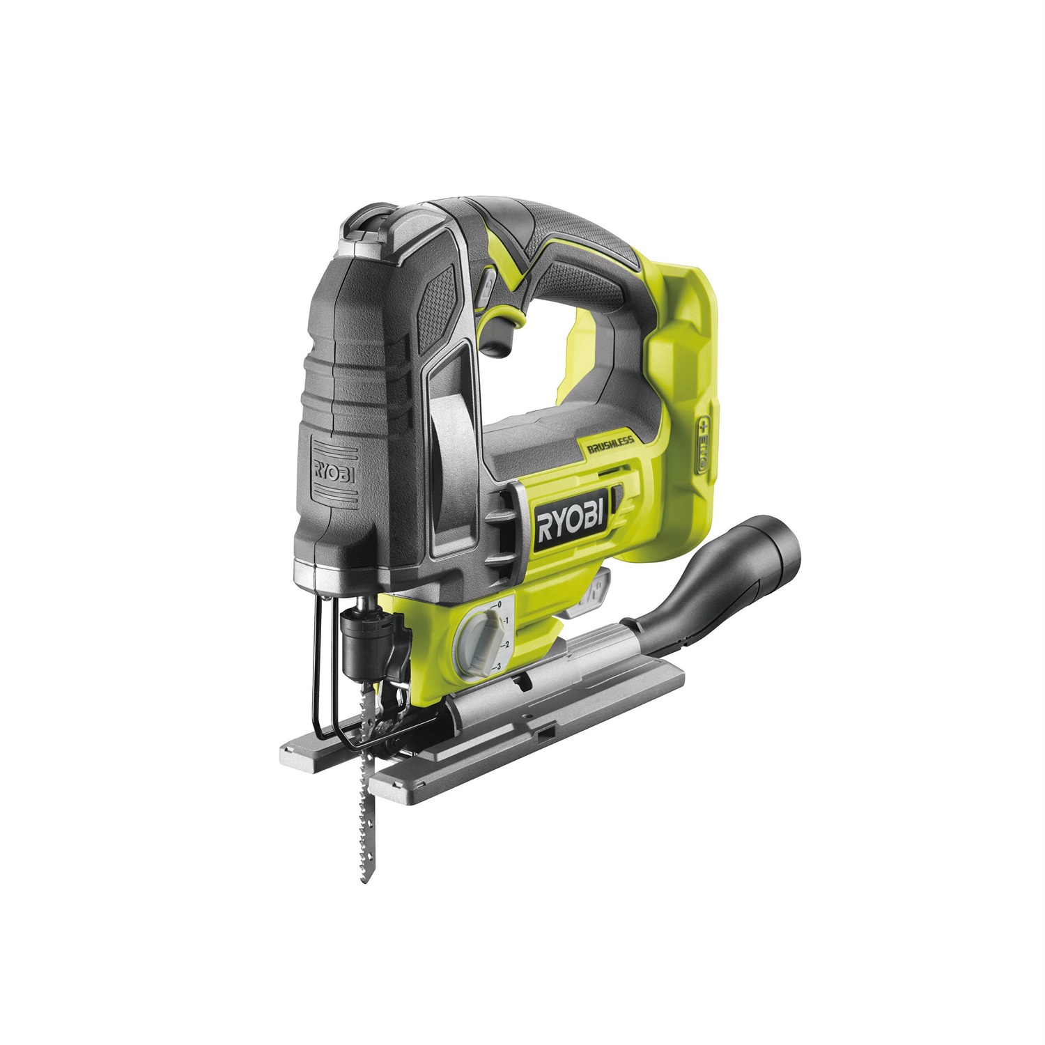 Ryobi Seghetto Alternativo Brushless a Batteria R18JS7-0 - 3500 spm, 1,8 kg, Base in Alluminio