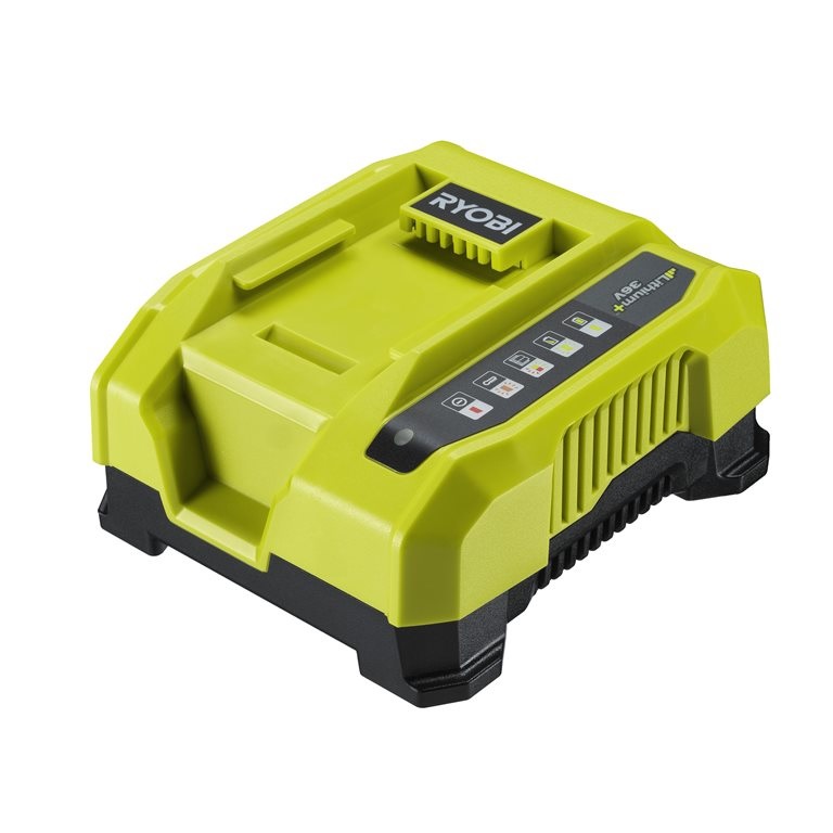 Ryobi RY36C60A Caricabatterie Rapido 36V - Compatibile con Batterie High Energy, Ricarica in 1 Ora, Indicatore LED