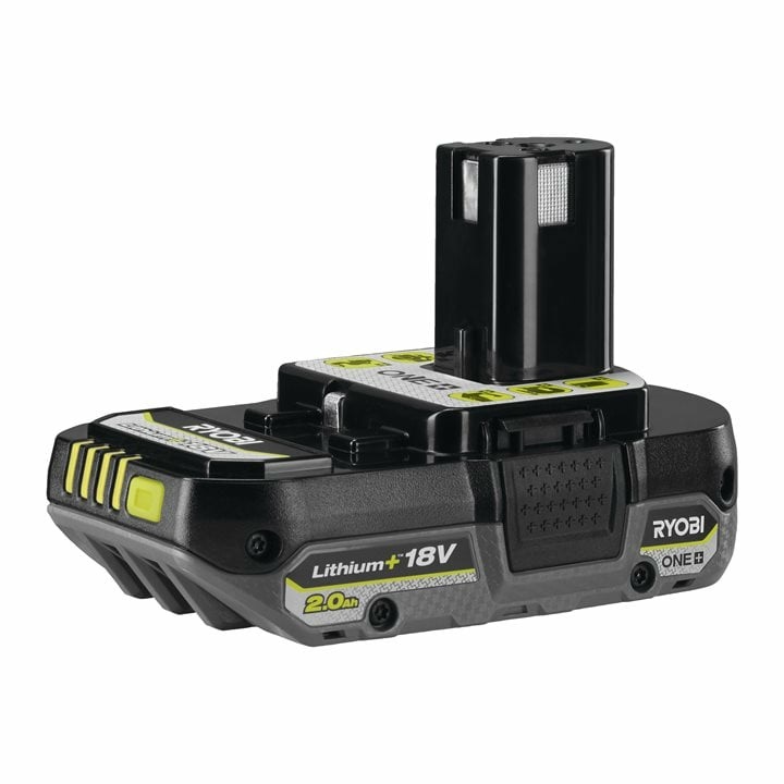 Ryobi RB1820C Batteria al Litio 18V 2Ah con Indicatore di Carica e Tecnologia IntelliCell